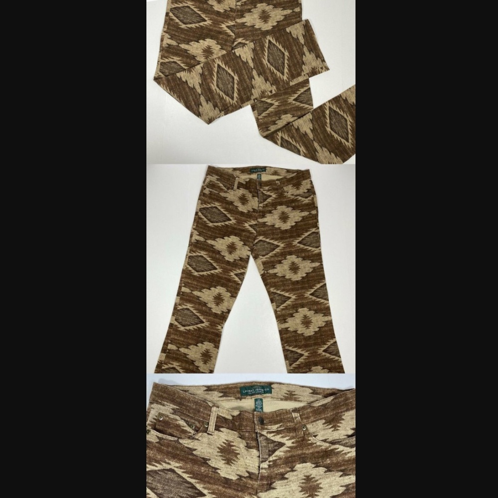 Aztec Jeans Tribal Southwest Pants Modern Straight